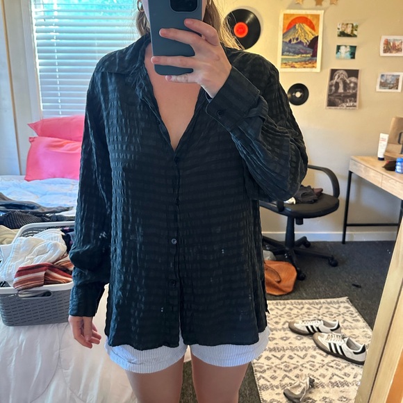 Vintage Silk Club Striped Long Sleeve - Picture 1 of 2